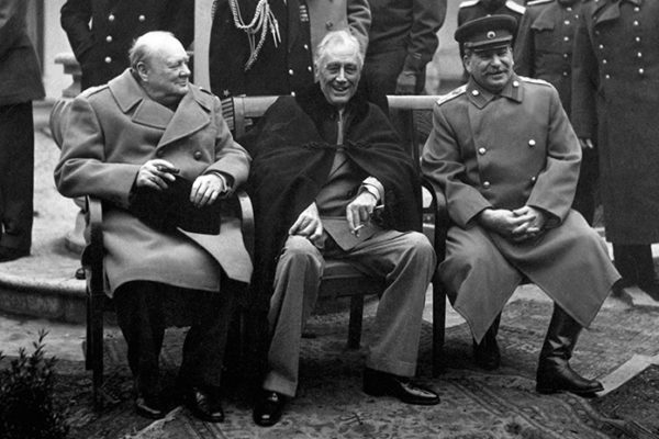 Churchill, Roosevelt, and Stalin at Yalta