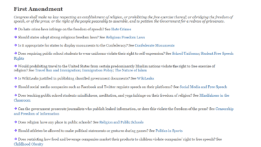 Issues & Controversies' "Bill of Rights in Debate"