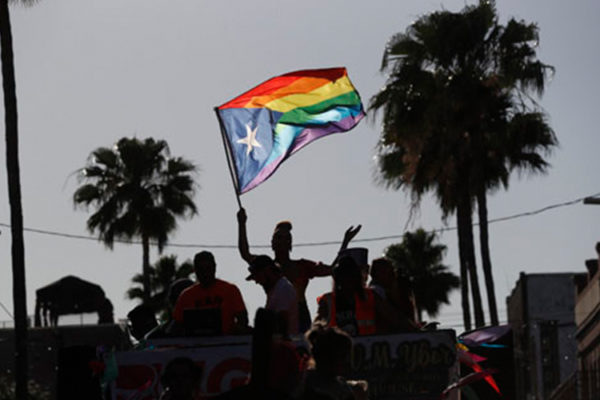 Gay pride parade in Tampa, Florida