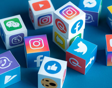 Social media icons, representing common platforms used in libraries