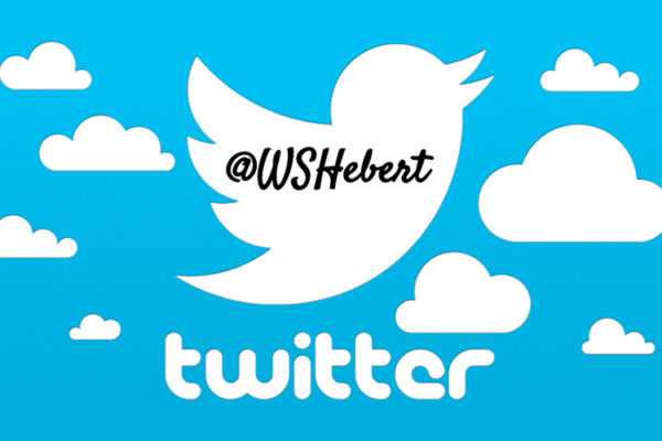 Twitter bird in sky with "@WSHbert" on it
